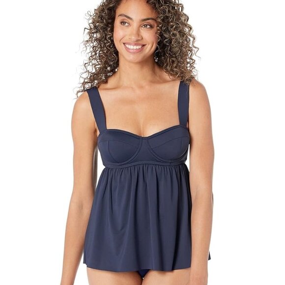 Michael Kors Underwire Baby Doll Tankini NWT - Picture 1 of 5
